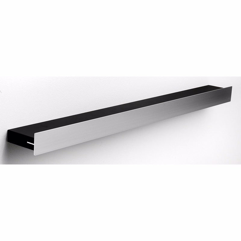 Hoigaard sort gallerihylde med aluminiumskant, 68 cm bred