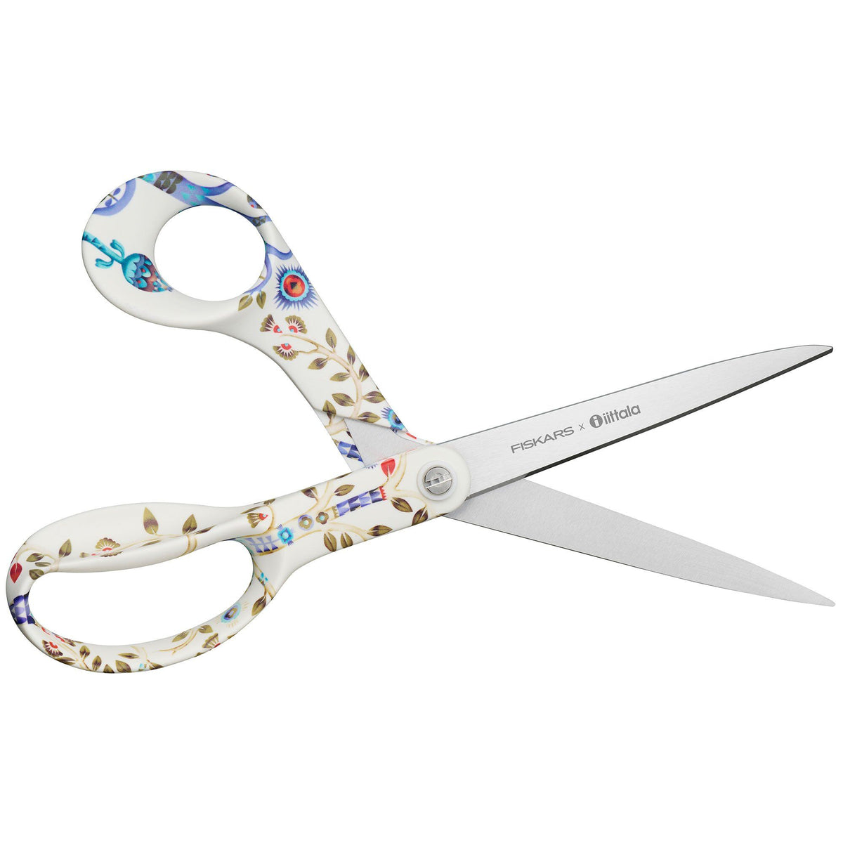 Fiskars x Iittala Taika universalsaks i hvid med fantasifuldt mønster