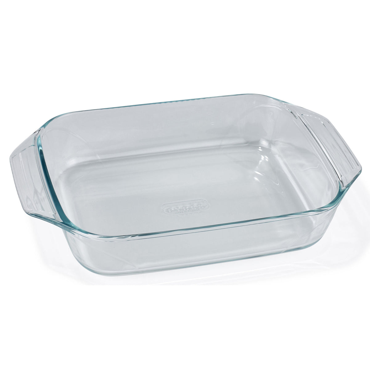 Ovnfast Pyrex glasfad på 31 x 20 cm med håndtag
