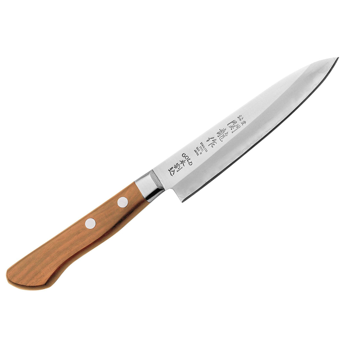 Sekiryu Wood grøntsagskniv på 12 cm med blad smedet i Seki, Japan
