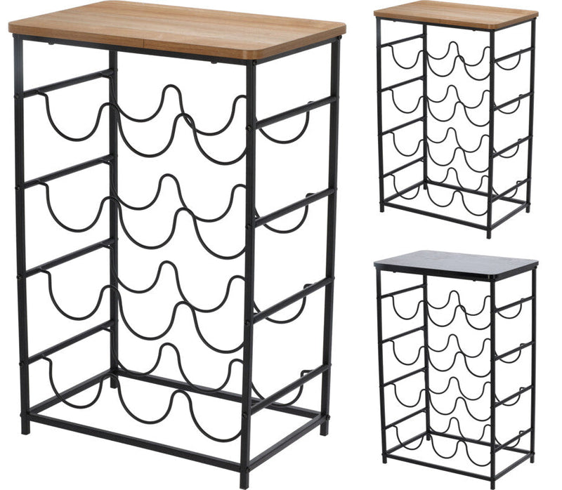 Se Vinreol 12 flasker, Sort, 40x26x60cm - Træ ✔ Kæmpe udvalg i  Bolig og Haven - Køb online på udsalg og tilbud lige nu ✔ Hurtig levering: 1 - 2 Hverdage samt billig fragt - Varenummer: BGH-50461550117194 og barcode / Ean: 8721037330558 på lager - Udsalg på Alle produkter (Lagerbeholdning er større end 1) Spar op til 67% - Over 1324 kendte brands på udsalg