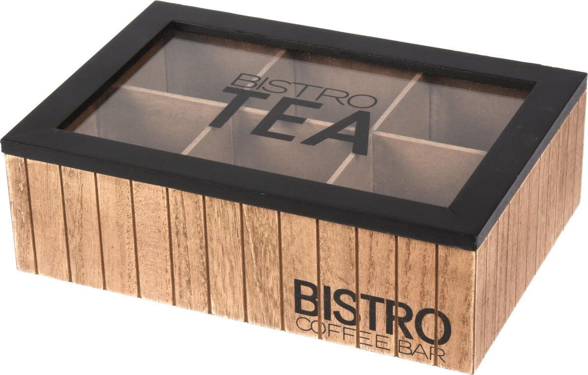 Se Te boks Bistro - 6 rum - træfarvet med sort låg og glas ❤ Kæmpe udvalg i Boligoghaven - Køb online på udsalg og tilbud lige nu ❤ Billig fragt og hurtig levering - Varenummer: Bolig&Haven-53001598402890 og barcode / Ean: 8720573682244 på lager - Udsalg på Op til 57% rabat - Mere end 1.329 populære mærker på udsalg