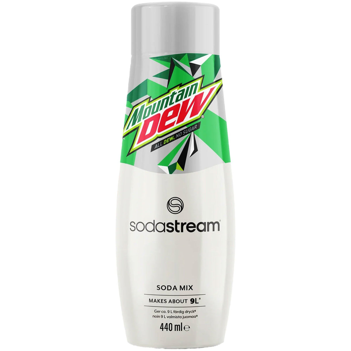SodaStream Mountain Dew Diet smagskoncentrat i 440 ml flaske