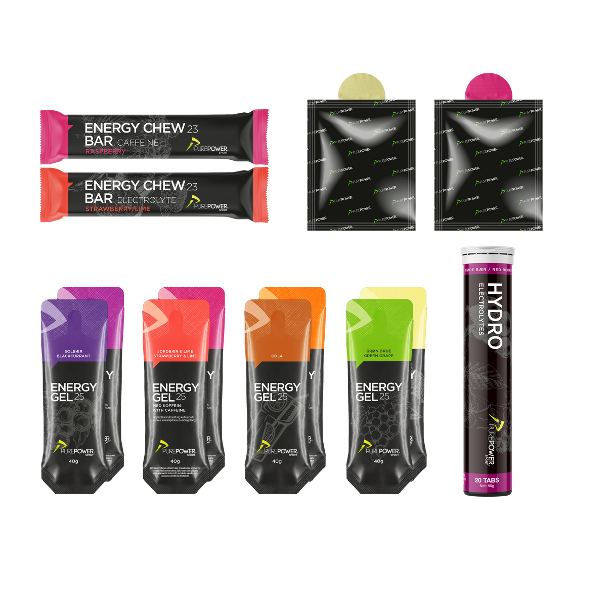 PurePower Half Marathon Pack med produkter til halvmaraton