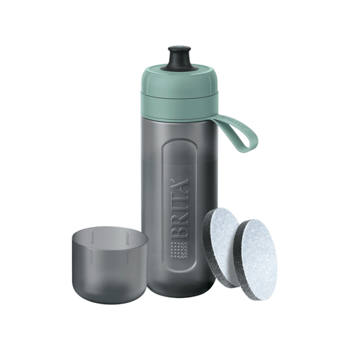Grøn Brita Active vandflaske til fitness, løb og ture i naturen