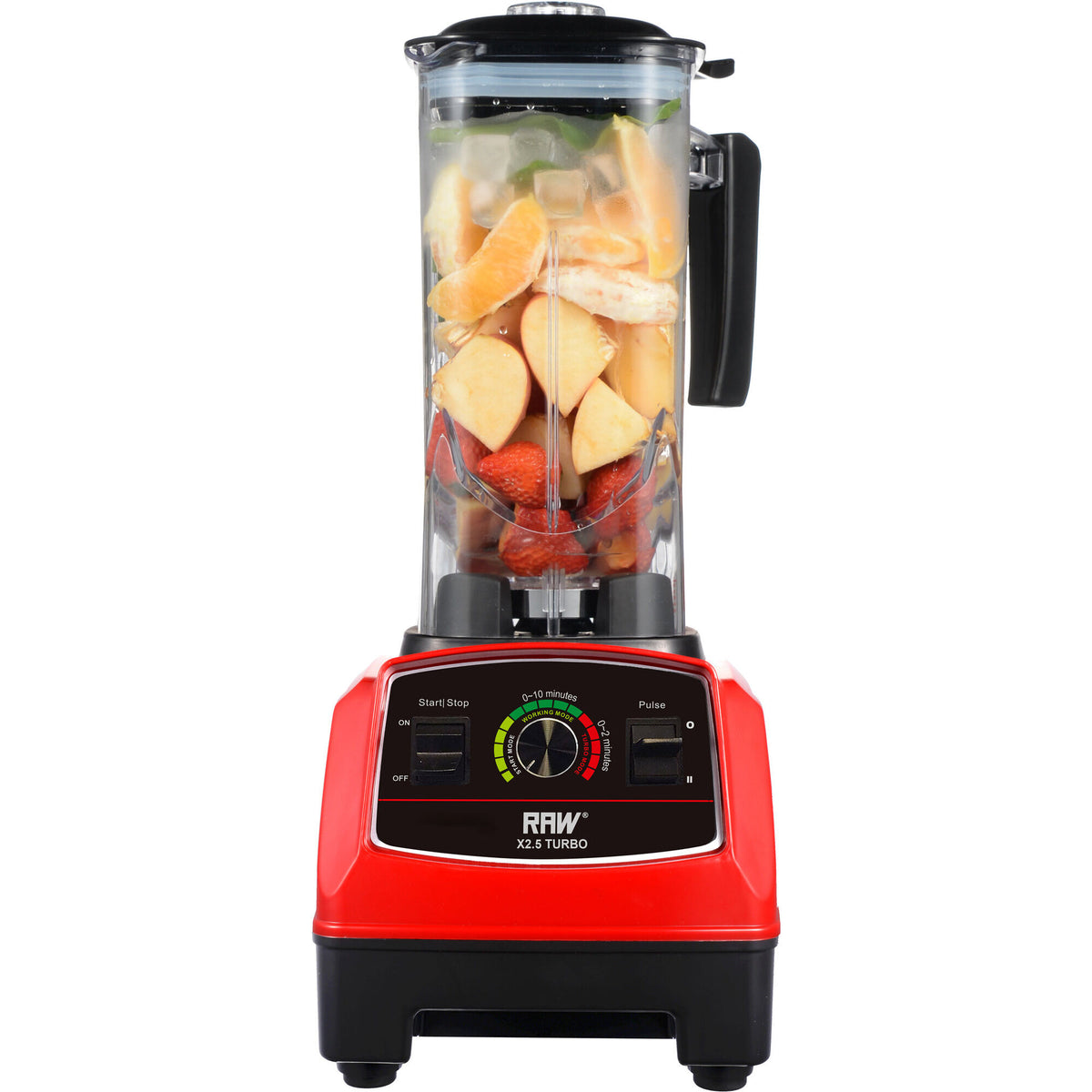 Rød Raw Blender X 2,5 Turbo med markant design