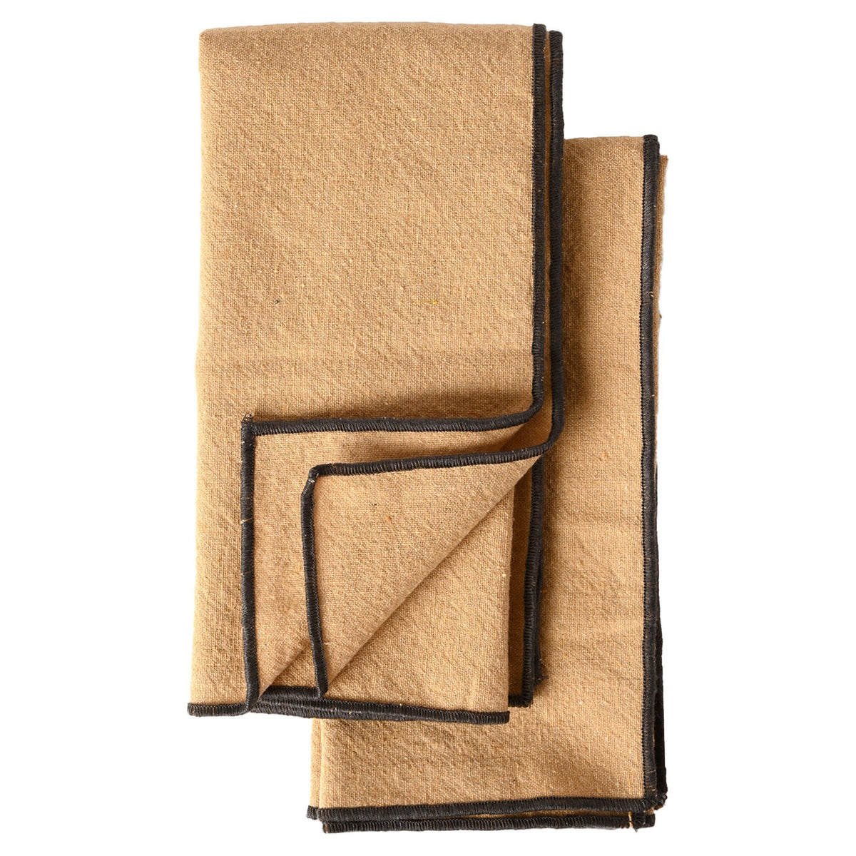 To beige Sagaform Edith servietter af genanvendt bomuld og polyester
