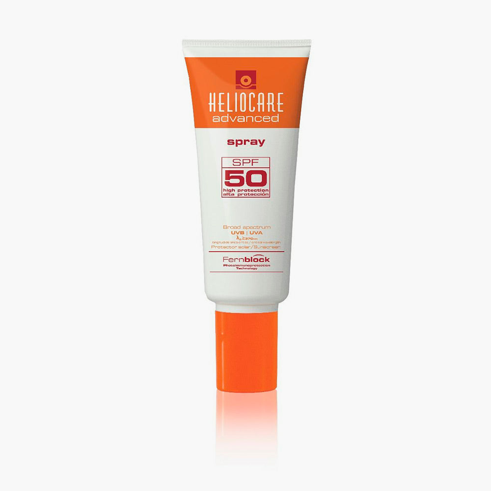 Heliocare Advanced Spray SPF 50 solcreme med sprøjteapplikator
