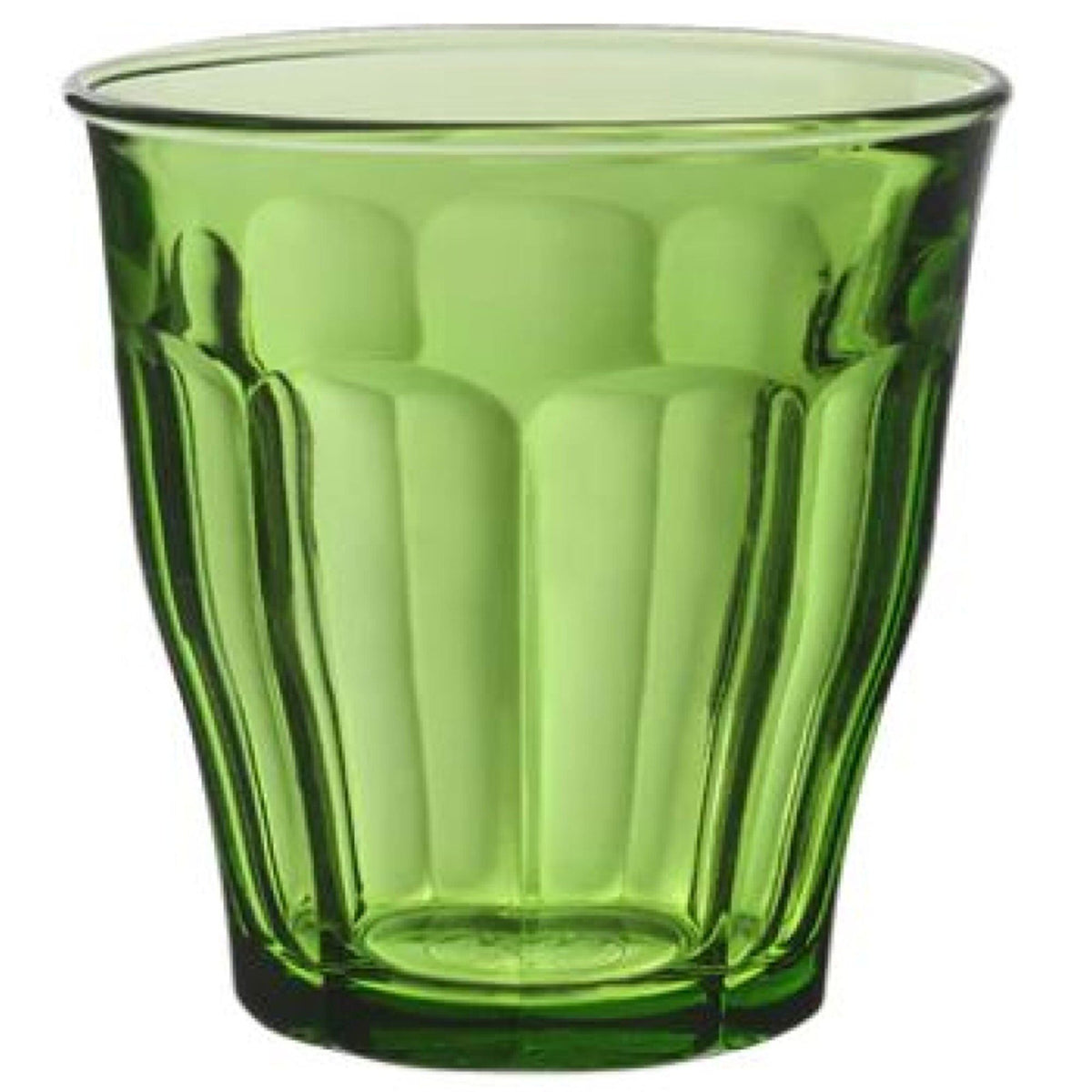 Duralex Picardie grønne drikkeglas 25 cl i 6-pak med facetteret form