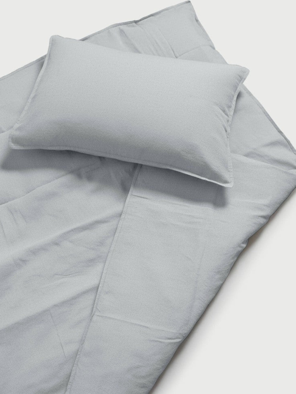 Dawn sengetøj i hør og bomuld i den neutrale grå farve Pearl Grey