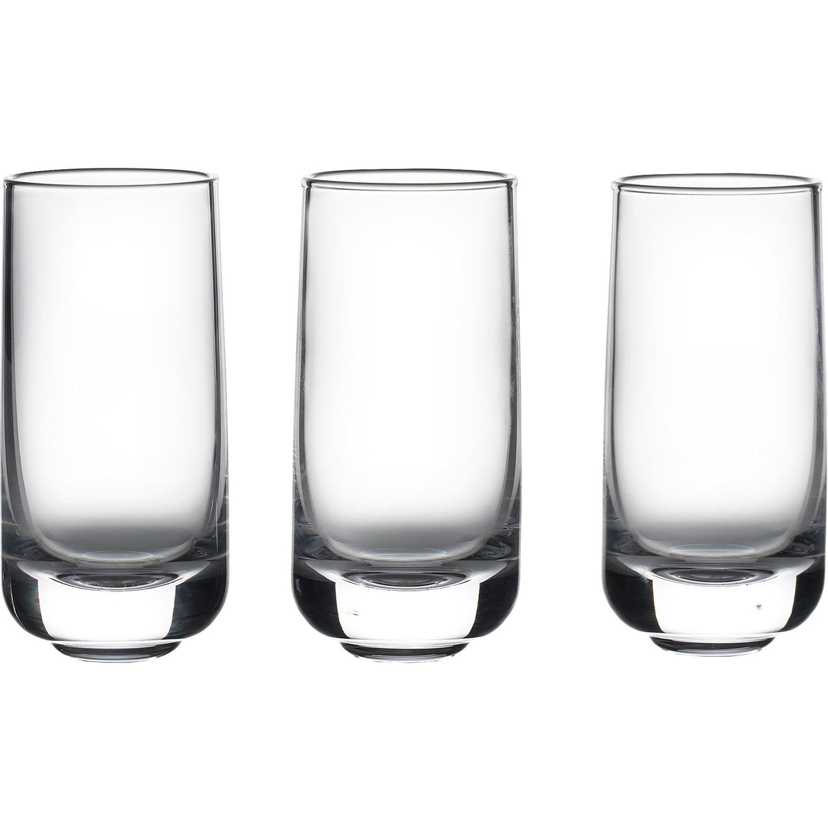 Tre shotglas i krystal, 5 cl, fra Zone i serien Rocks