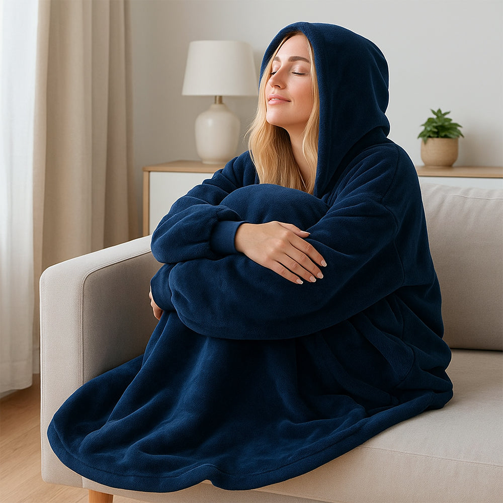 Se Oversized Hoodie Tæppe - den ultimative hygge og komfort! - Klassisk mørkeblå ✔ Kæmpe udvalg i Satana - Køb online på udsalg og tilbud lige nu ✔ Super billig fragt og lynhurtig levering - Varenummer: Satana-43033347555406 på lager - Udsalg på Personlig pleje > Cremer > Ansigt Op til 61% rabat - Mere end 1.329 populære mærker på udsalg