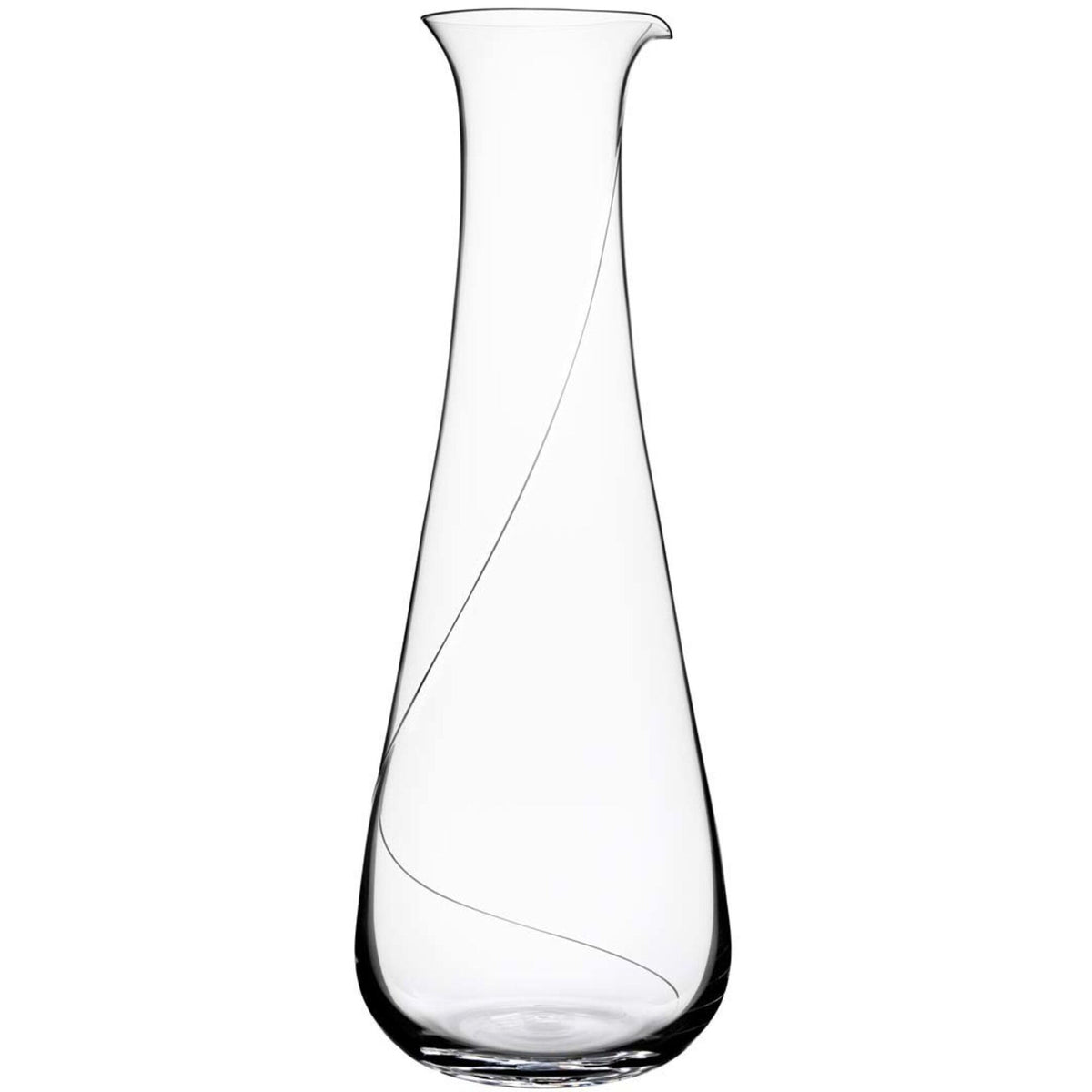 Kosta Boda Line karaffel i glas med glastråd, 27 cm høj