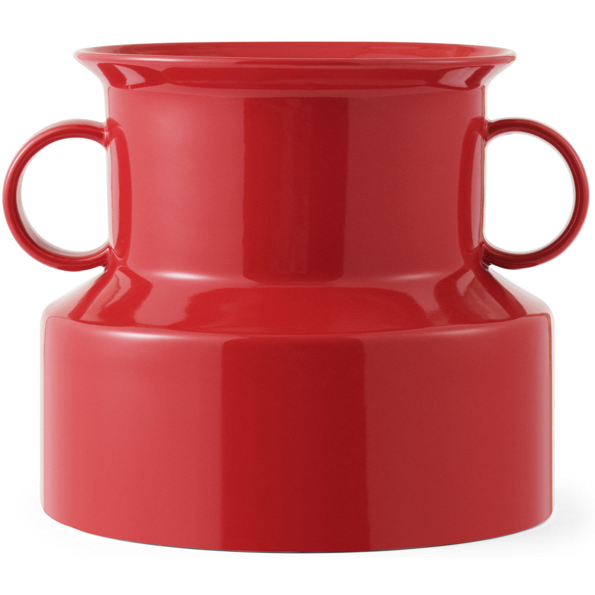 Tivoli Panto vase i rød, blank keramik fra Normann Copenhagen