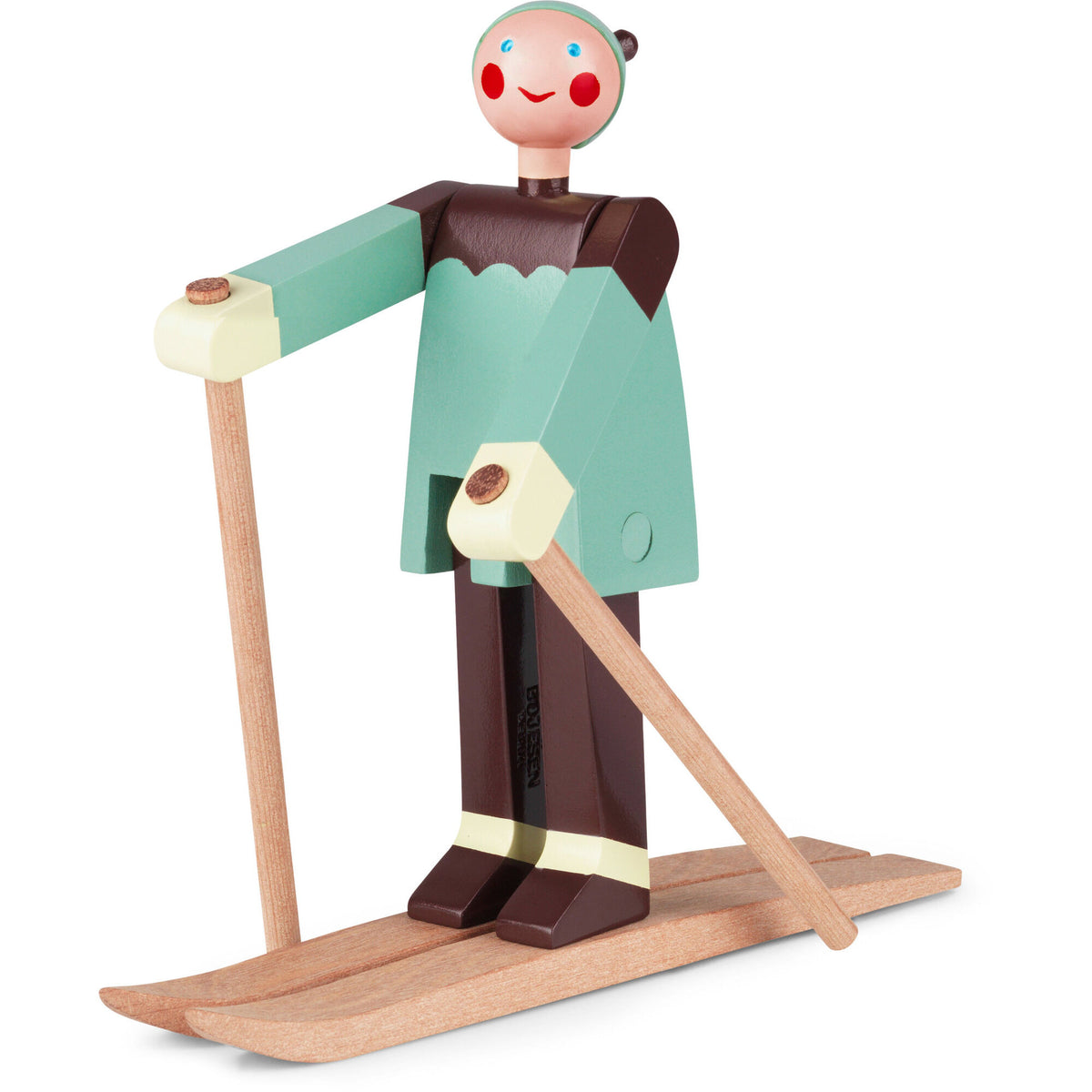 Kay Bojesen skiløberen Boje, en træfigur designet i slutningen af 1940'erne