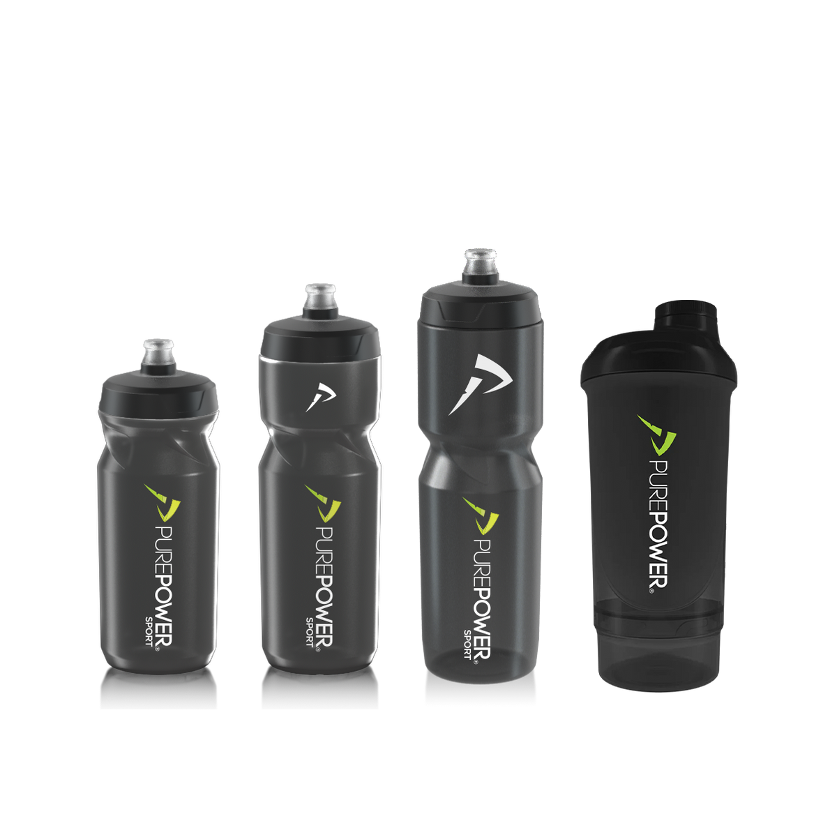 PurePower Hydro Bottle drikkedunke i forskellige størrelser, mix-pakke med 2