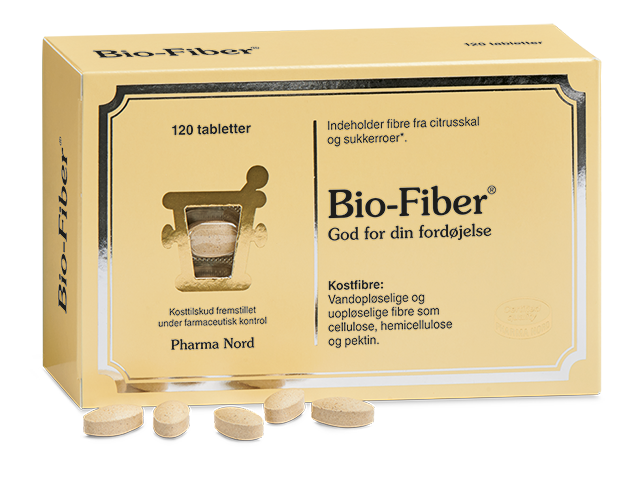 Pakning med Pharma Nord Bio-Fiber fibertabletter, 120 tabletter