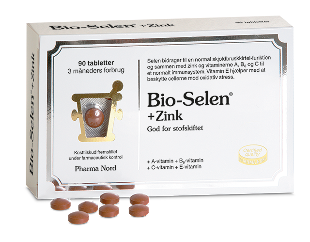 Pakning med Pharma Nord Bio-Selen + Zink, 90 tabletter