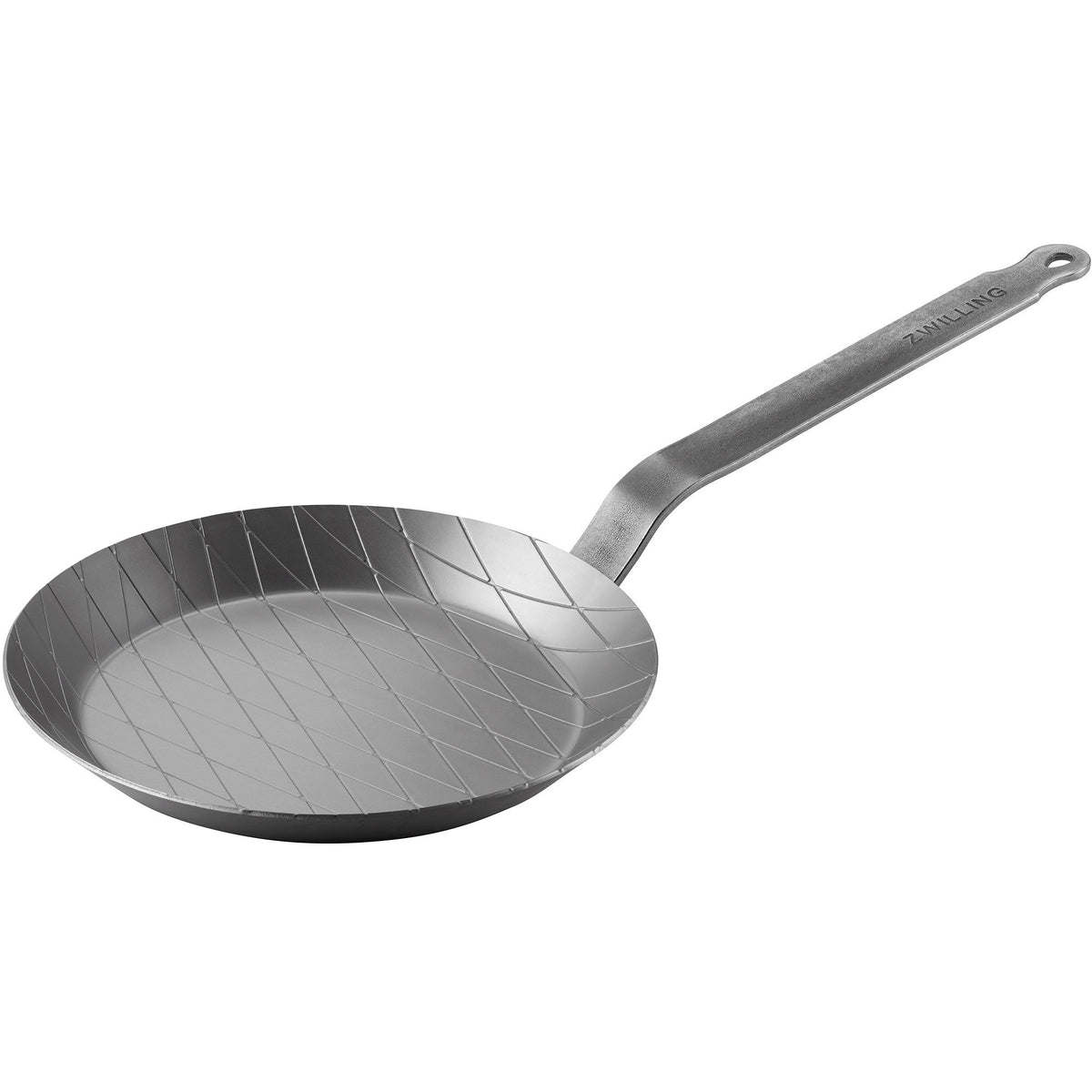 Zwilling Forge stegepande og grillpande i kulstål, 24 cm i diameter