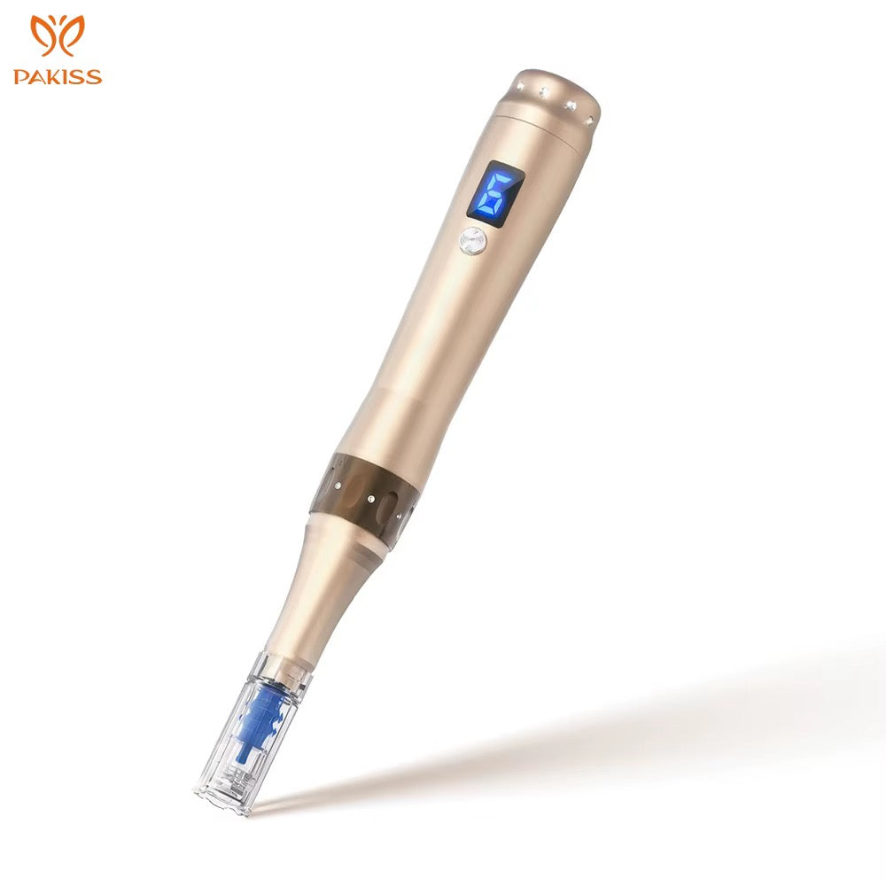 SkySkin DermaProPen elektrisk microneedling-pen i aluminiumsdesign
