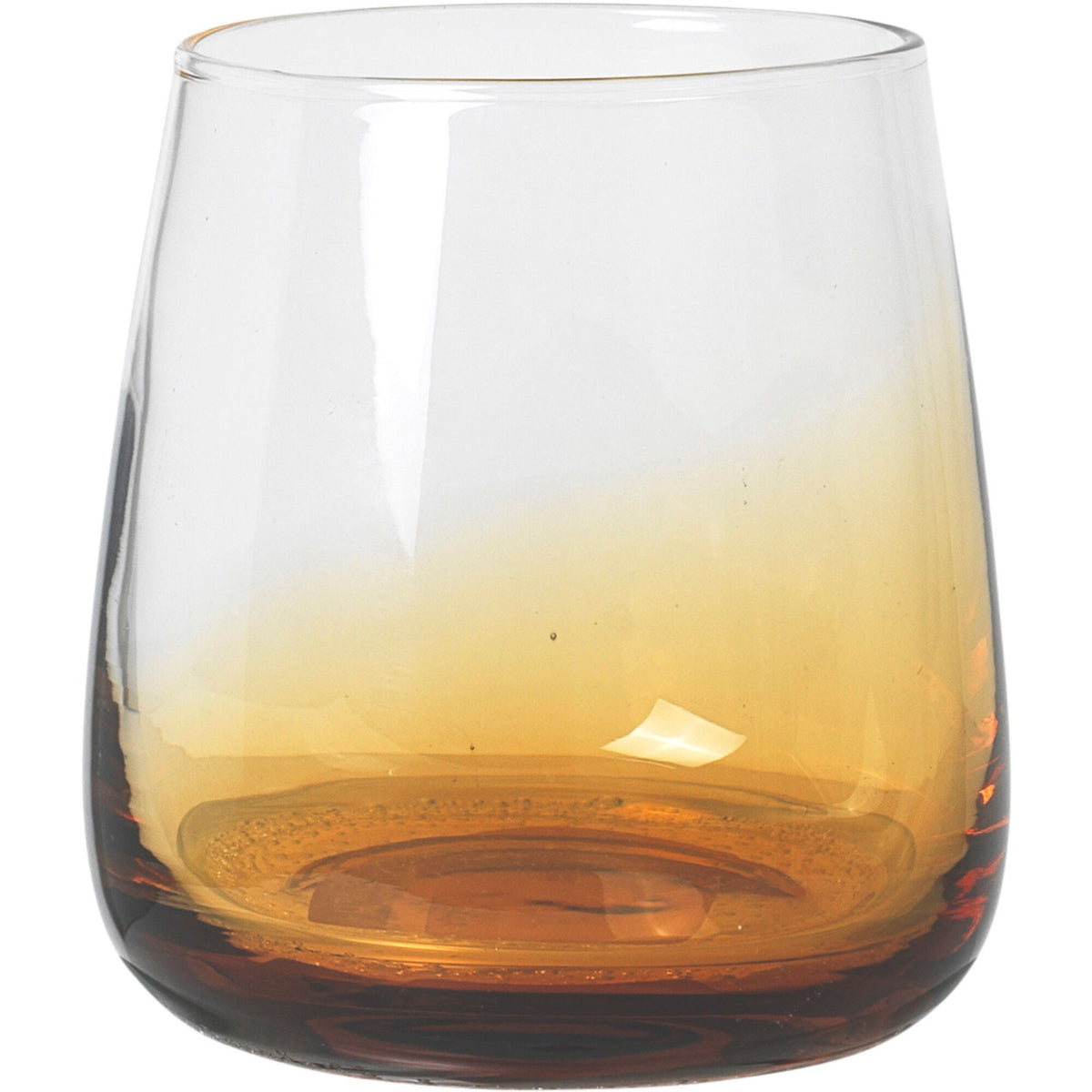 Mundblæst Amber drikkeglas på 35 cl fra Broste Copenhagen