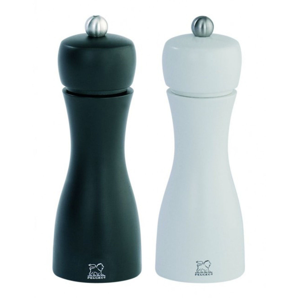 Peugeot Tahiti Duo salt- og peberkværn på 15 cm i hvid og sort