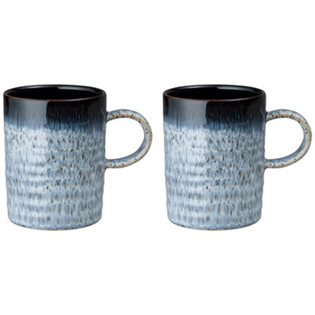 To Denby Halo krus med rillet overflade