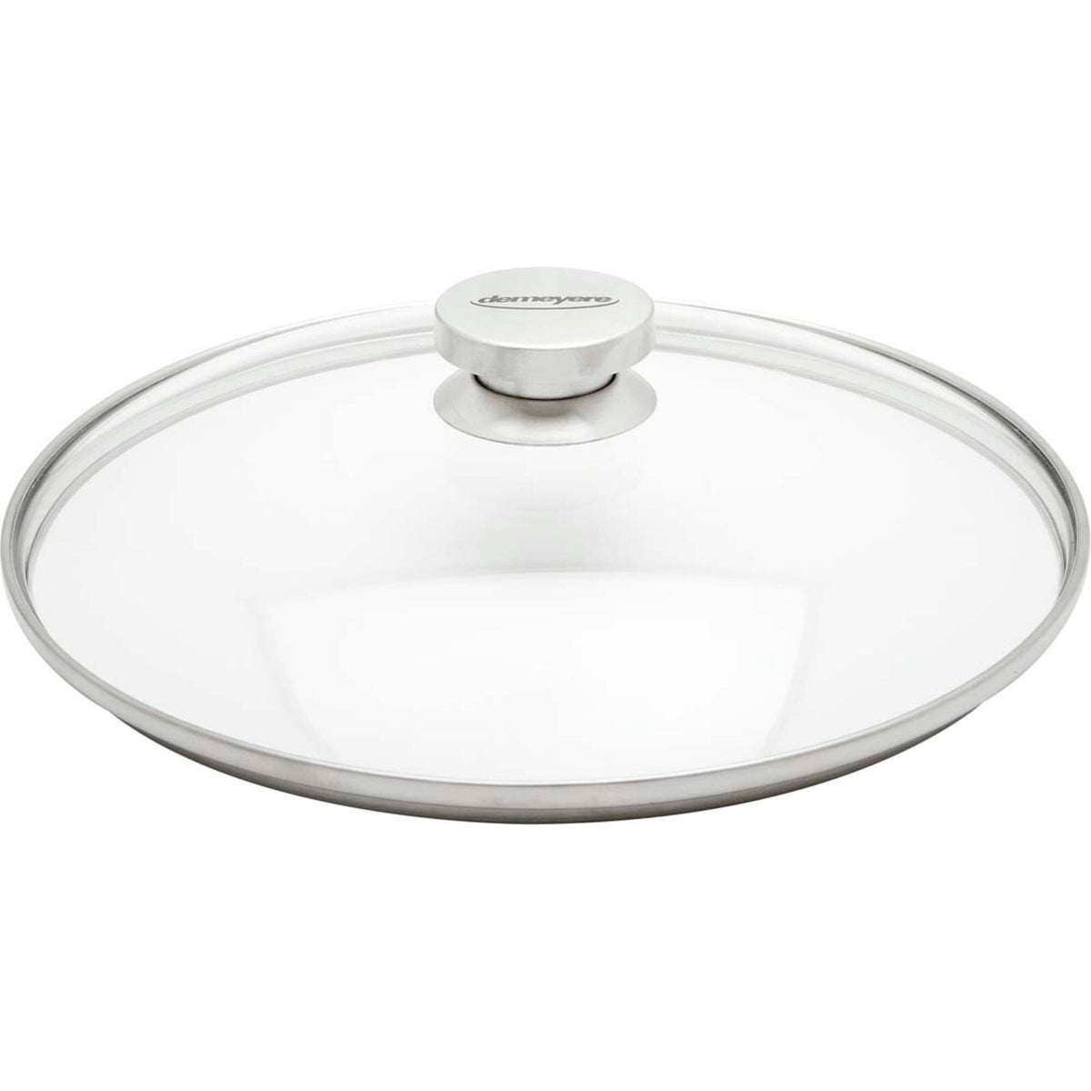 Demeyere Specialties glaslåg Ø 18 cm med kant og knop i rustfrit stål