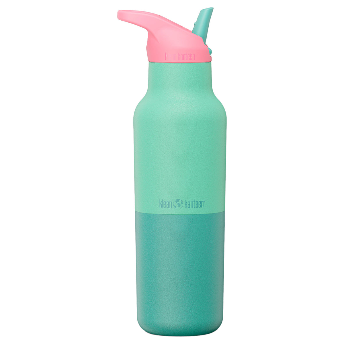 Klean Kanteen Rise Classic drikkeflaske på 473 ml med sportslåg i Cabbage Kaleidoscope
