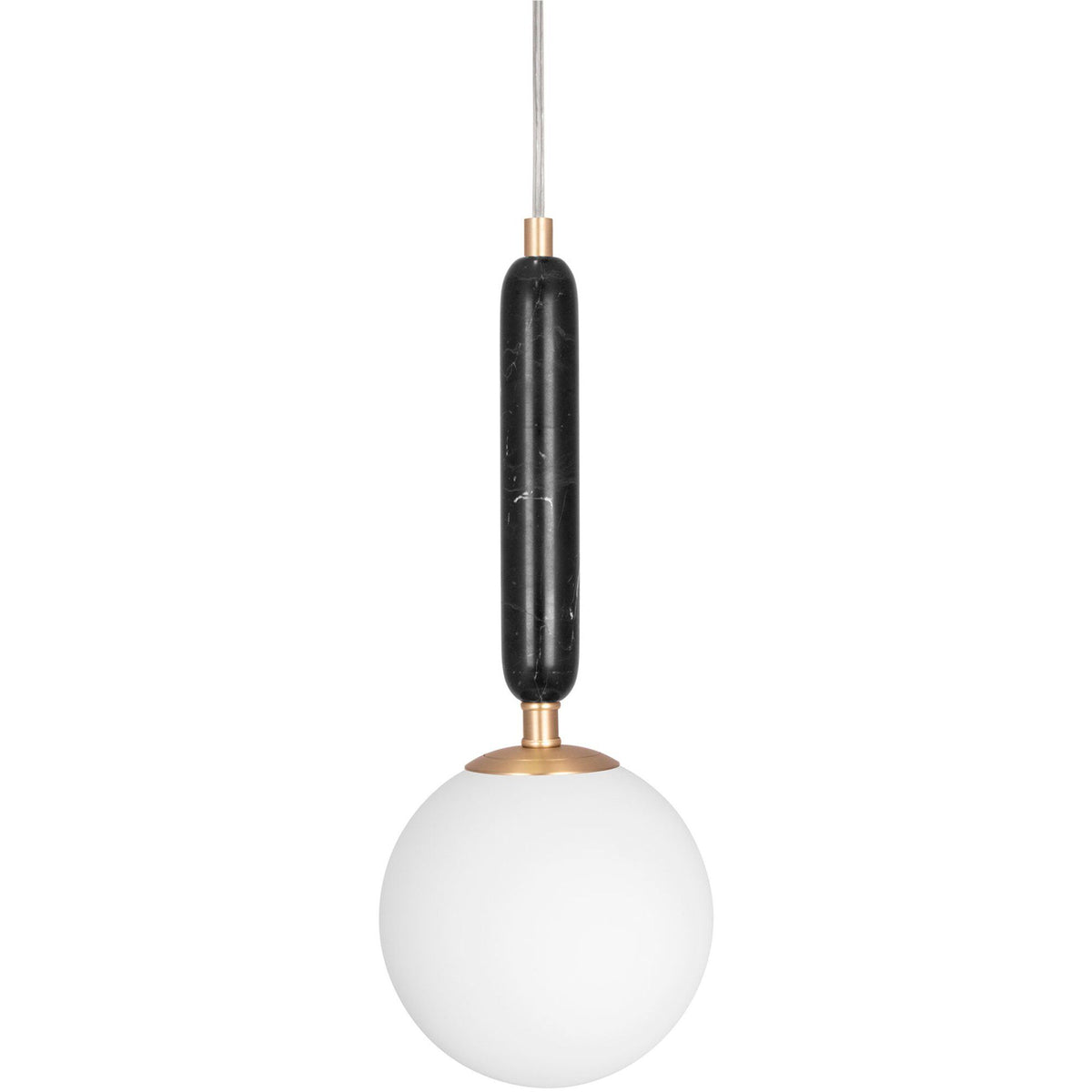Sort Globen lighting Torrano pendel, 15 cm, med rund form og marmor