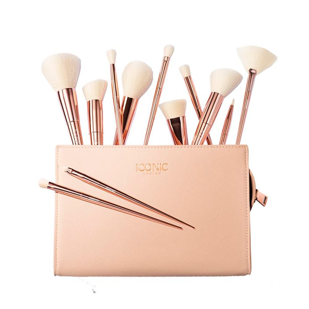Iconic London Brush Kit Ultimate Dry Brush Set med makeupbørster