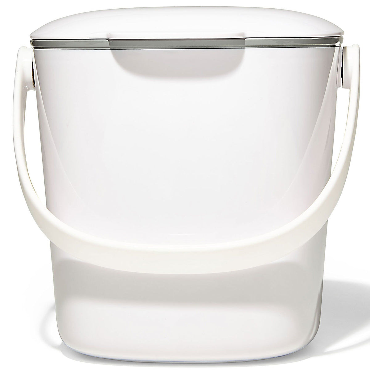Oxo kompostbeholder i hvid med låg, 2,8 liter