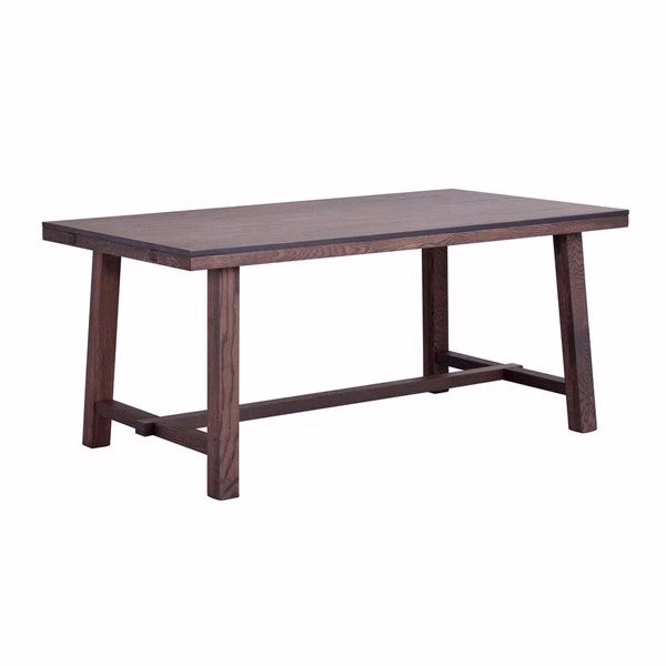 Rowico Home Brooklyn spisebord i mørkebrun lakeret eg, 170 cm