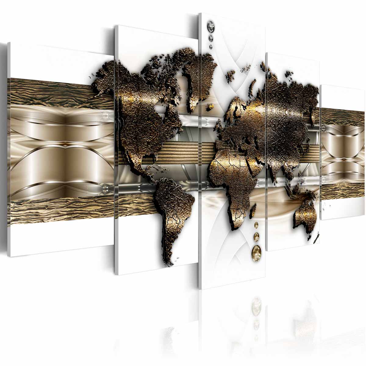 Se ARTGEIST Metalic World billede - hvid, guld, bronze print, 2 størrelser 100x50 ❤ Kæmpe udvalg i Artgeist - Køb online på udsalg og tilbud lige nu ❤ Meget billig fragt og hurtig levering - Varenummer: Boboonline-30414-4842 og barcode / Ean: 5903143941863 på lager - Udsalg på Interiør,Billeder og andet til væggen,Verdenskort,
																						Juli deals, Store besparelser – op til 67% - Udsalg på mere end 2.281 populære mærker