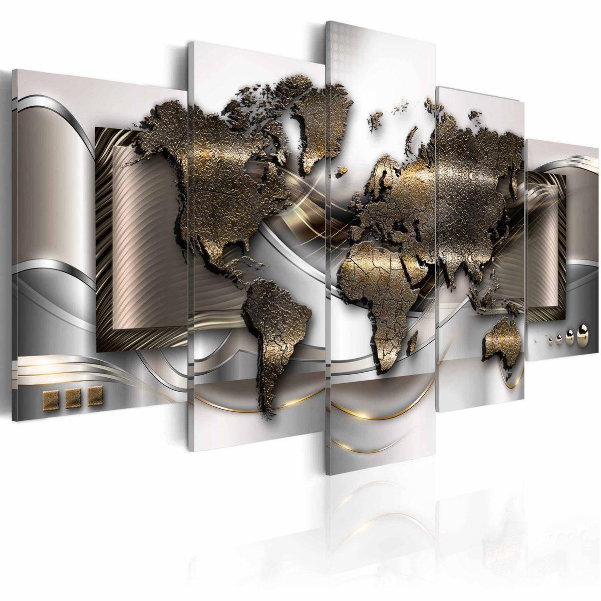 Se ARTGEIST World breeze billede - guld/sølv/bronze print, 2 størrelser 100x50 ❤ Kæmpe udvalg i Artgeist - Køb online på udsalg og tilbud lige nu ❤ Billig fragt og hurtig levering - Varenummer: Boboonline-30441-4886 og barcode / Ean: 5903143941825 på lager - Udsalg på Interiør,Billeder og andet til væggen,Verdenskort Spar helt op til 73% - Over 739 kendte brands på udsalg