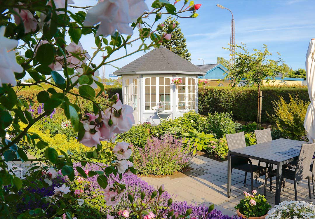 Havepavillon i træ, Ingrid med 4 vinduer, 6,9 m², fra Sølund Huse