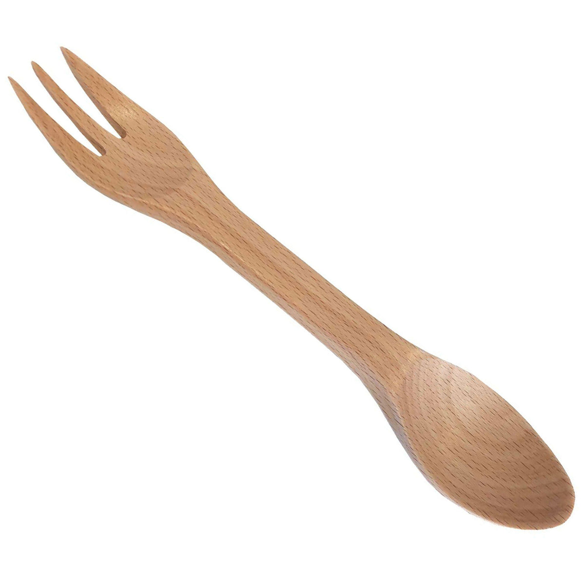Stabilotherm spork i bøgetræ, ske og gaffel i ét
