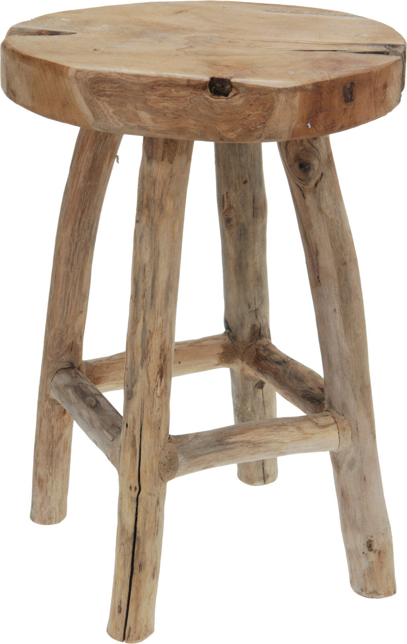 Taburet Teaktræ H42 cm