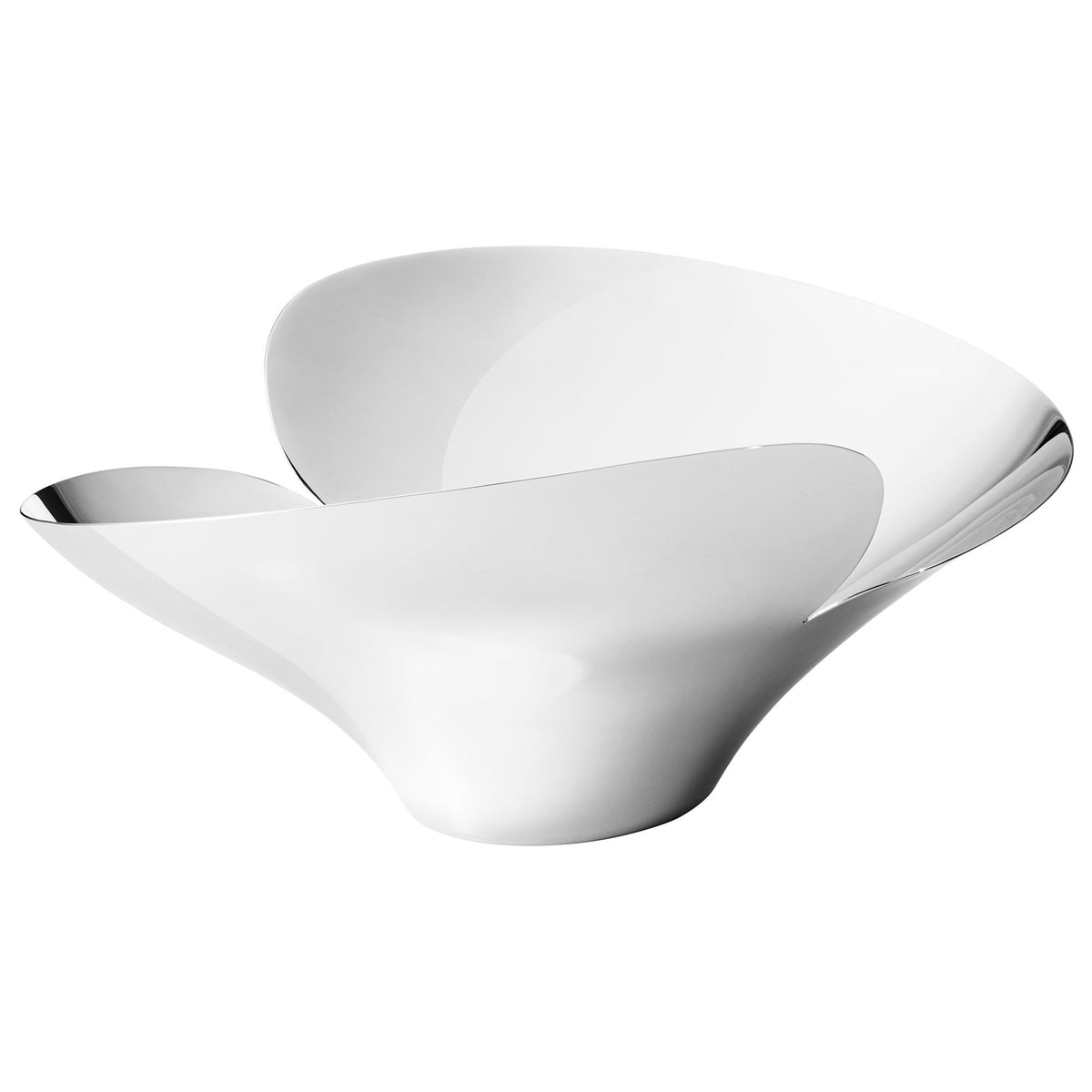 Spejlblank Bloom Botanica skål, large, i rustfrit stål fra Georg Jensen