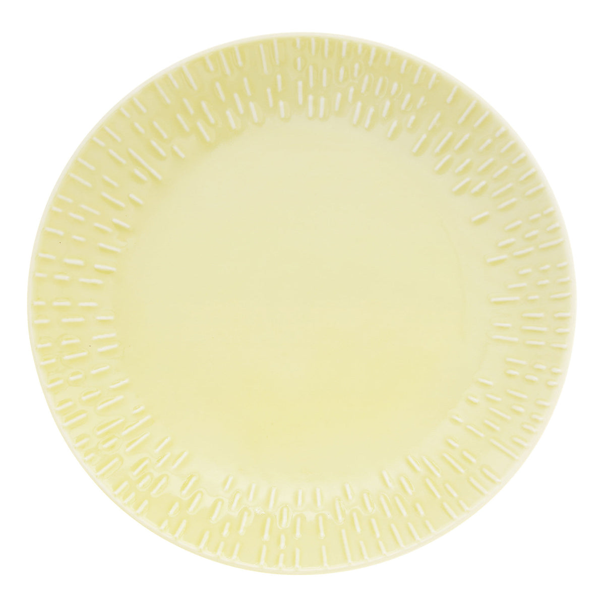Lysegul Aida Confetti desserttallerken i farven Lemon, 21 cm