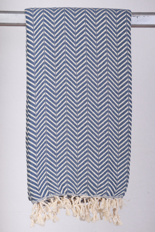 Hamam Jenny Sildeben gæstehåndklæde i denim, 50 x 100 cm