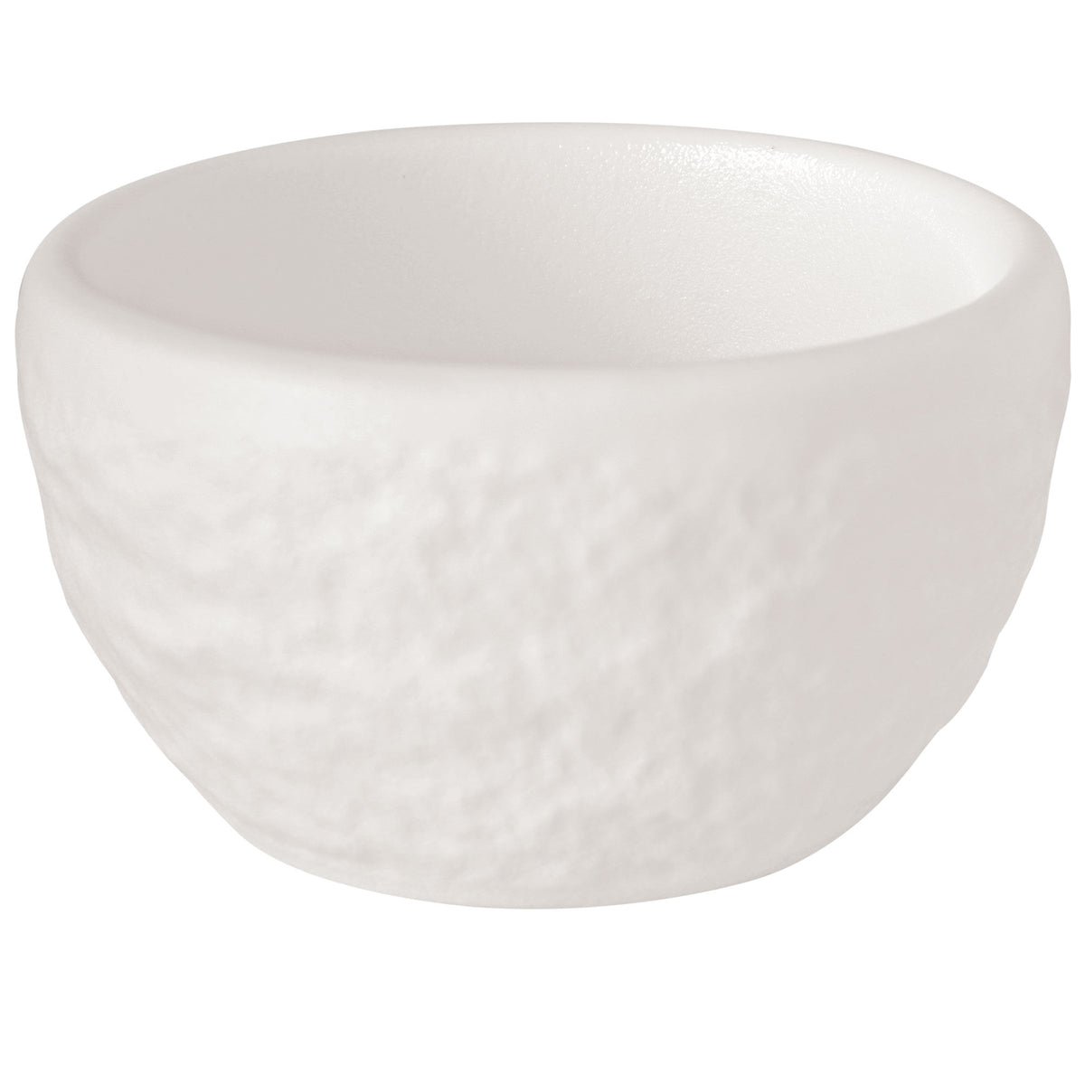 Hvidt æggebæger fra Villeroy & Boch Manufacture Rock Blanc med mat overflade og let ujævn struktur