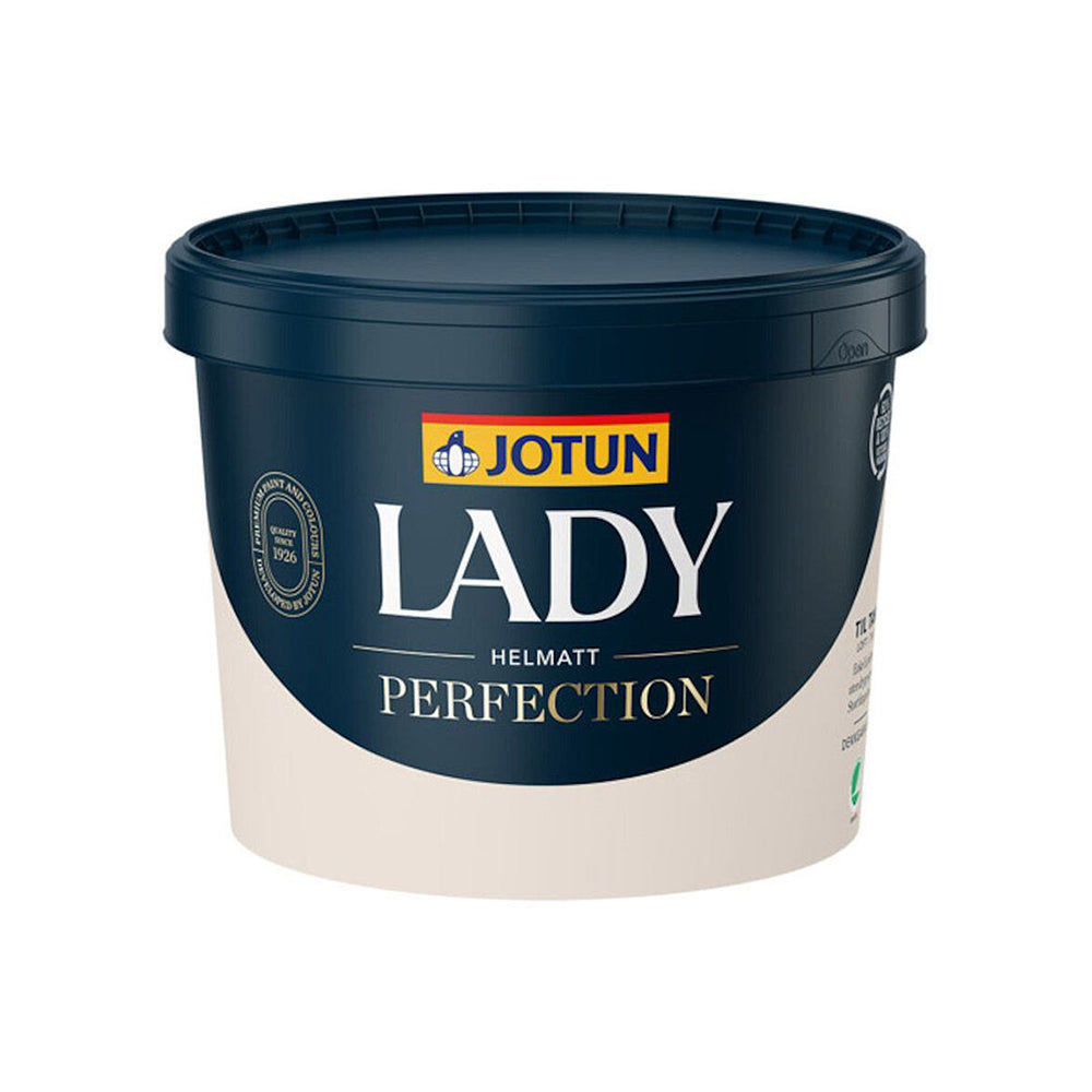 Dåse med Jotun Lady Perfection loftmaling i størrelsen 0,9 L