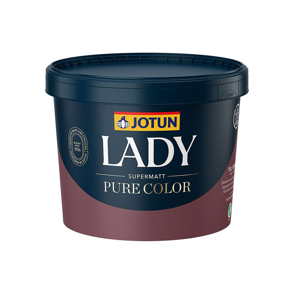 Spand med Jotun Lady Pure Color vægmaling i størrelsen 9 L