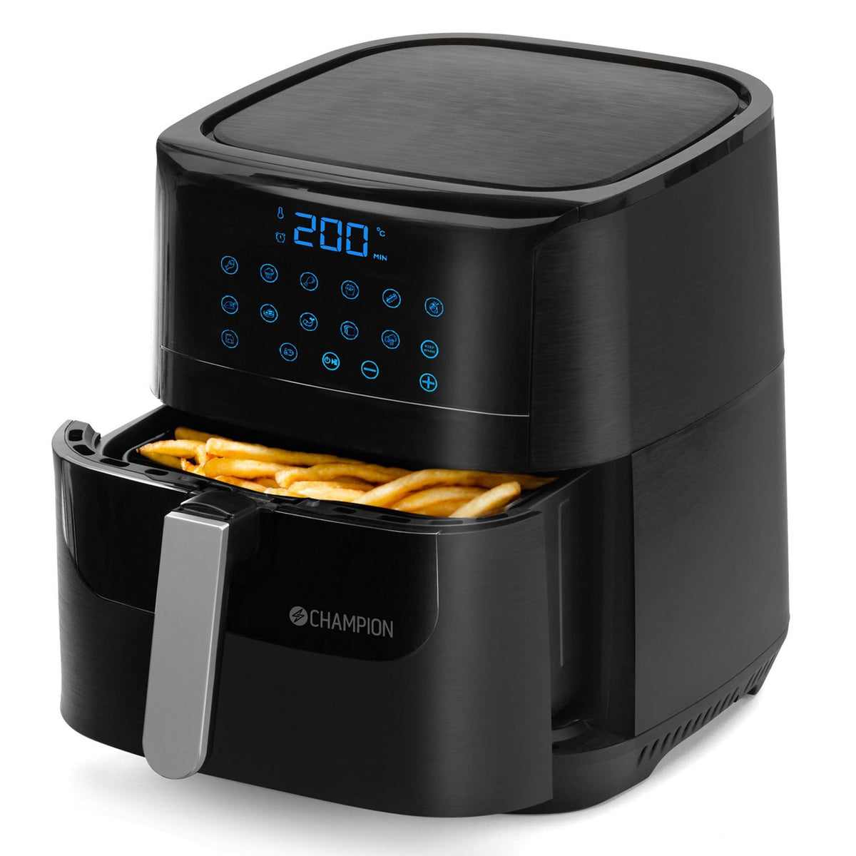 Sort Champion Ceramic XL AF600 airfryer på 5,5 liter