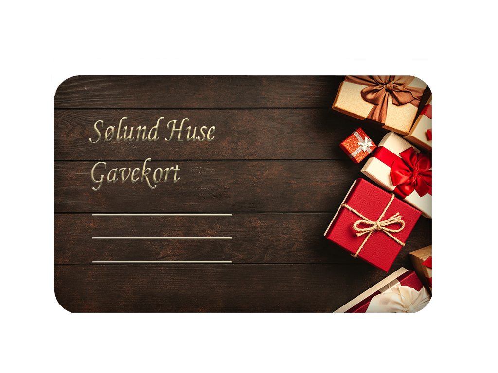 Gavekort til Sølund Huse, hvor du vælger antal for at bestemme beløbet