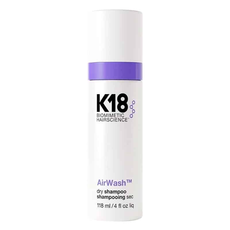 K18 AirWash Dry Shampoo, 118 ml tørshampoo uden pudder i spraydåse