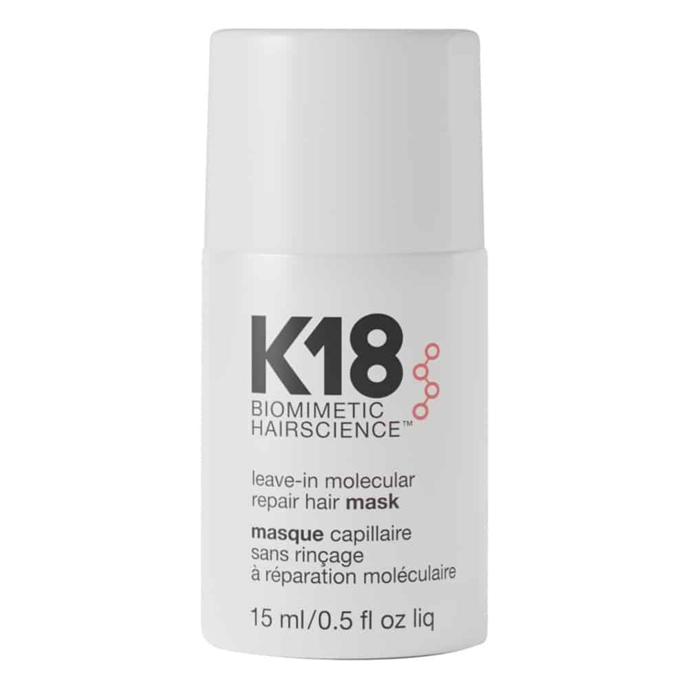 K18 Leave-In Molecular Repair Hair Mask i lille 15 ml størrelse