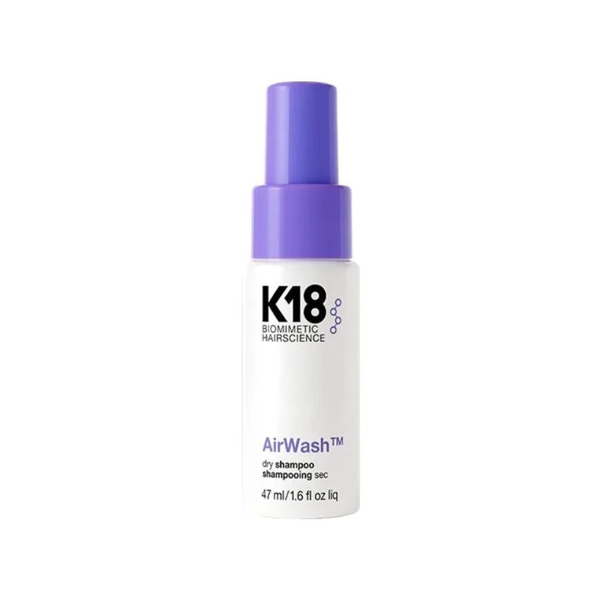 K18 AirWash Dry Shampoo, 47 ml tørshampoo i rejsestørrelse