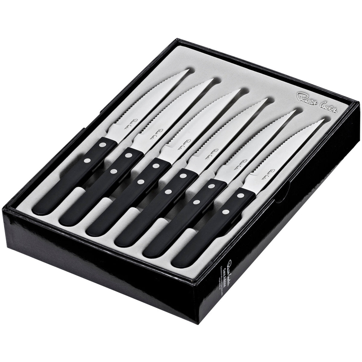 Robert Welch Trattoria grillknive i rustfrit stål, pakke med 6 stk.